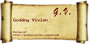 Godány Vivien névjegykártya